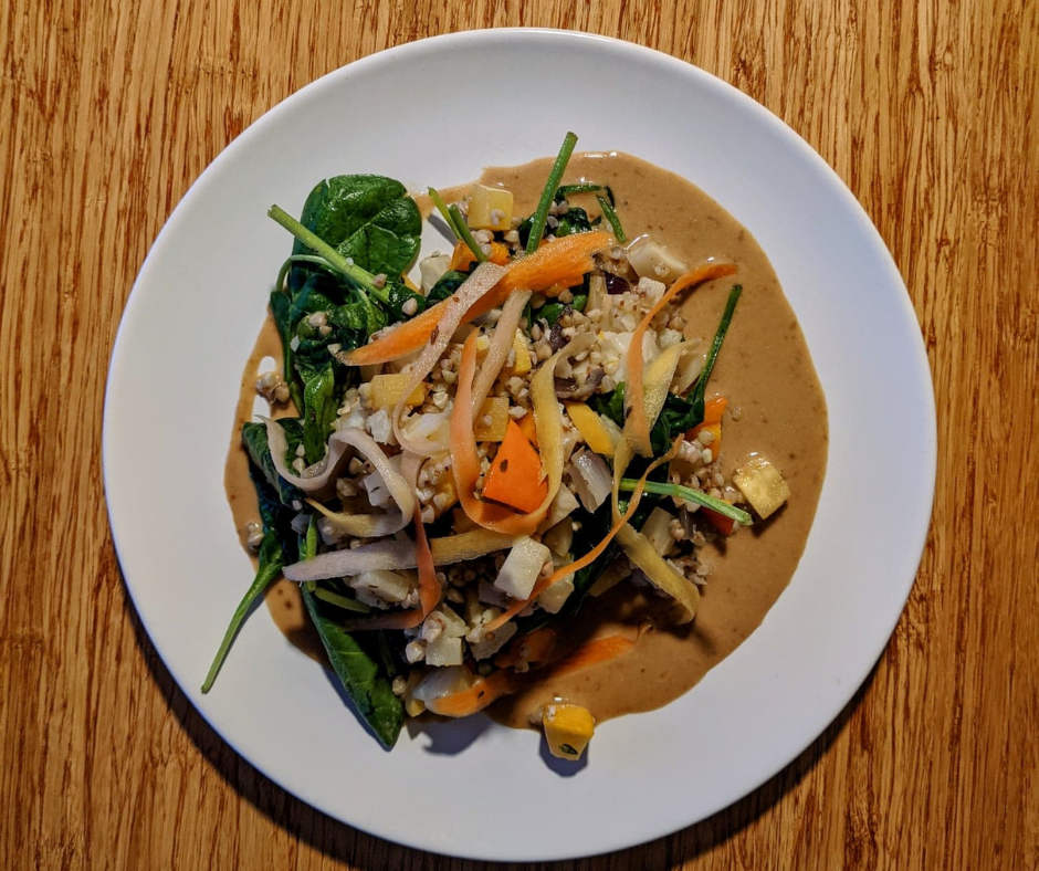 Cocotte de légumes au sarrasin,