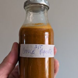 Sauce piquante lactofermentée