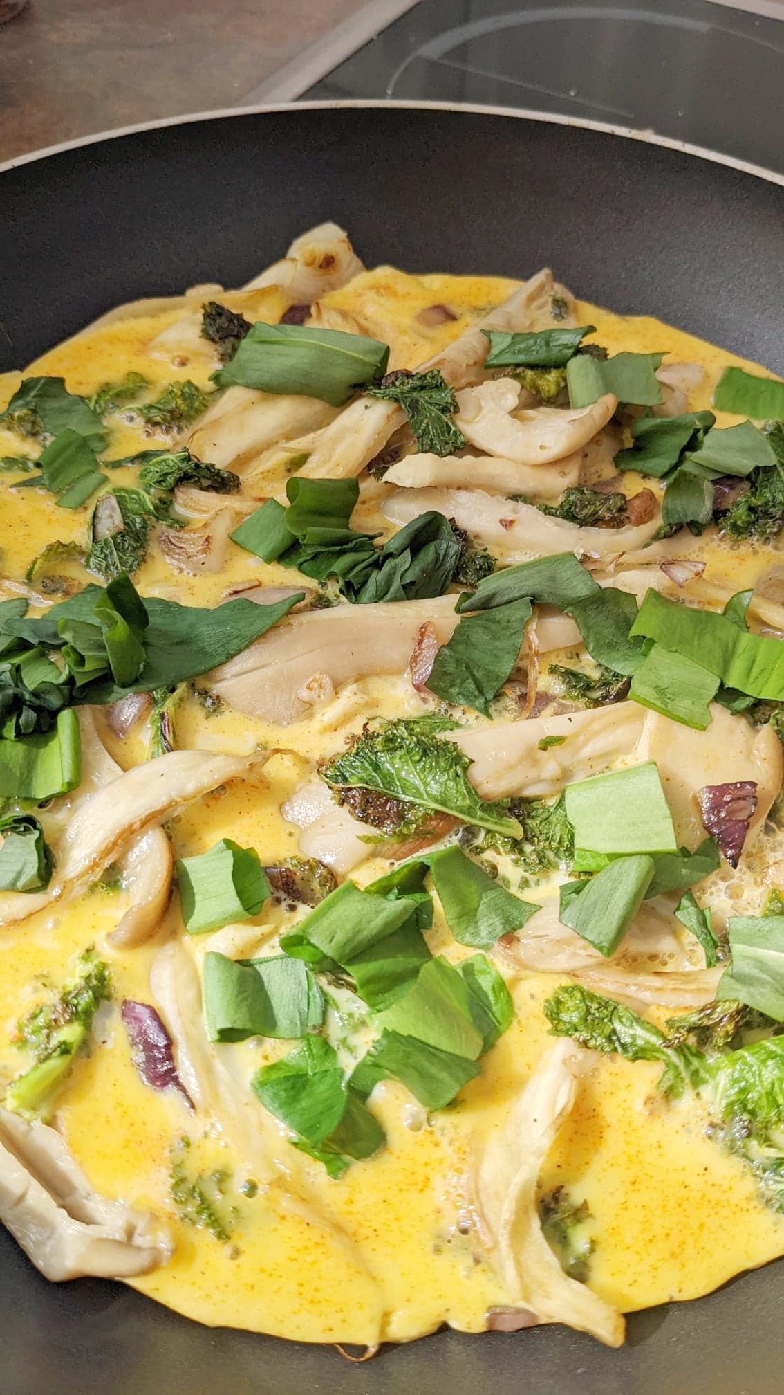 Frittata à l'ail des ours