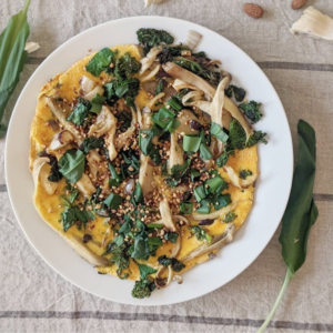 Frittata à l'ail des ours