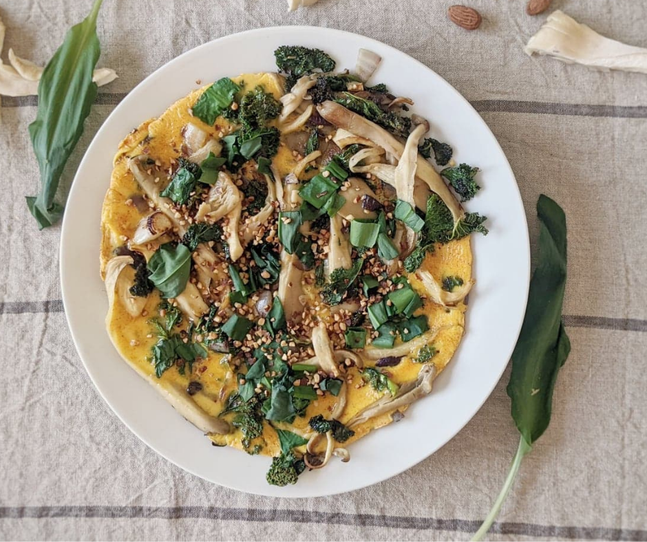 Frittata à l'ail des ours
